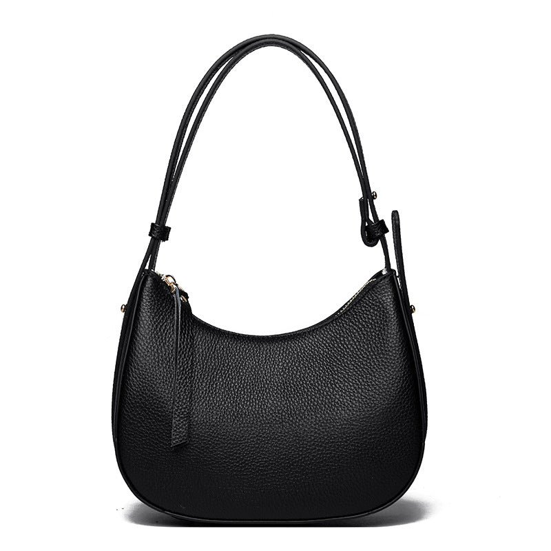 Stylische genarbte Leder-Hobo-Tasche Karnz