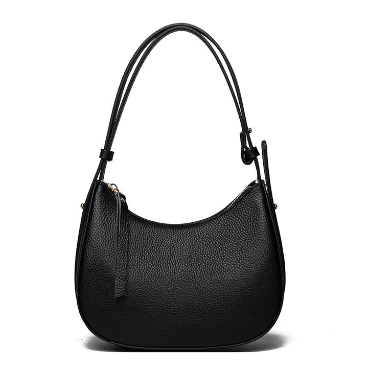 Stylische genarbte Leder-Hobo-Tasche Karnz