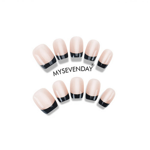 Gel French Tip Press-On Nails Karnz