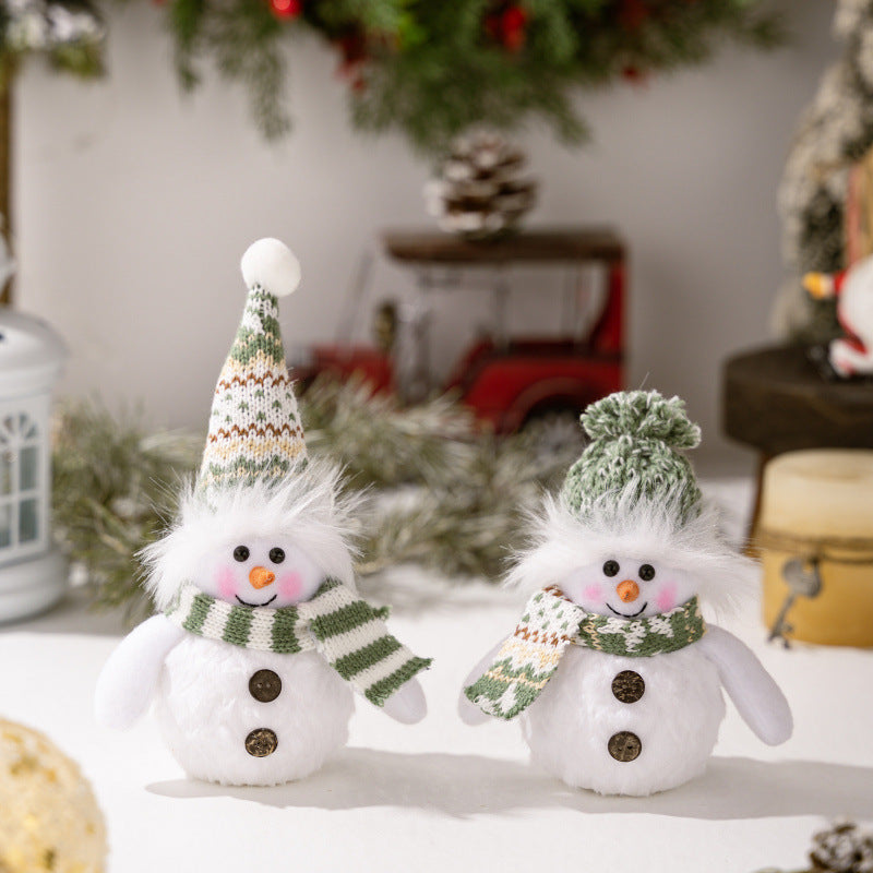 Beleuchtete Schneemannfigur Karnz