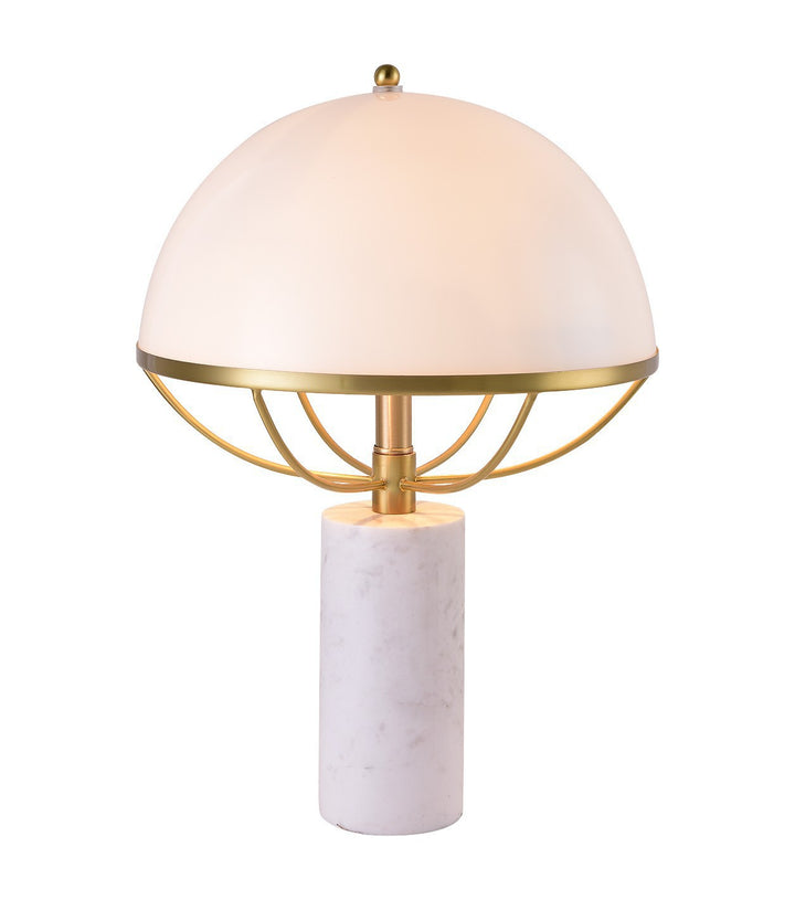 Elegante dekorative Tischlampe mit modernem Marmorfuß