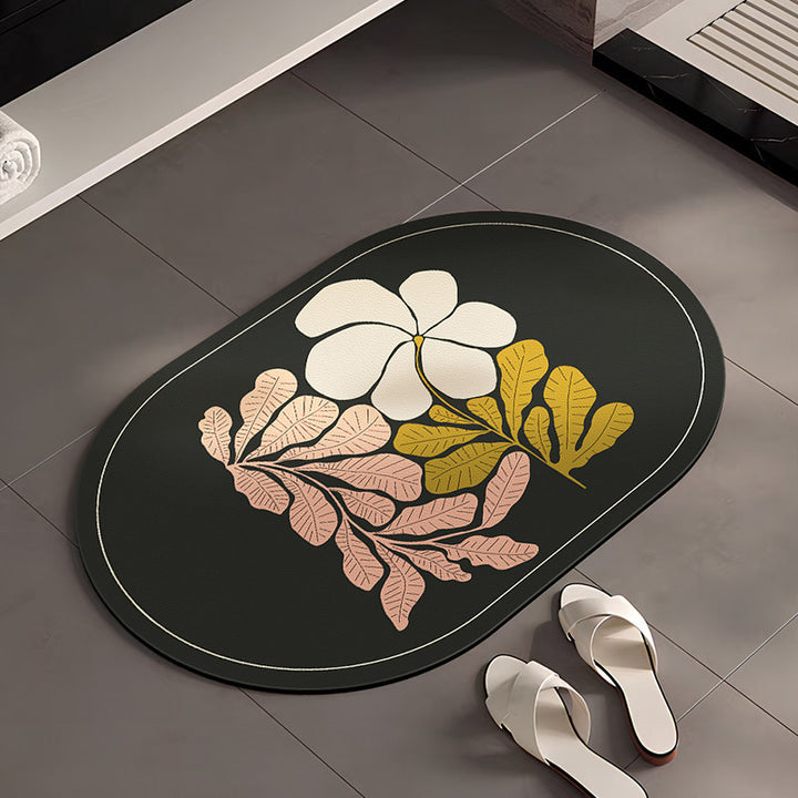 Stylische Blumenmuster Badezimmermatte