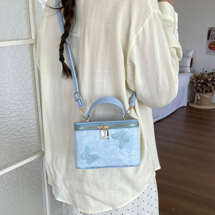 Elegante Blumen-Prägung Handtasche