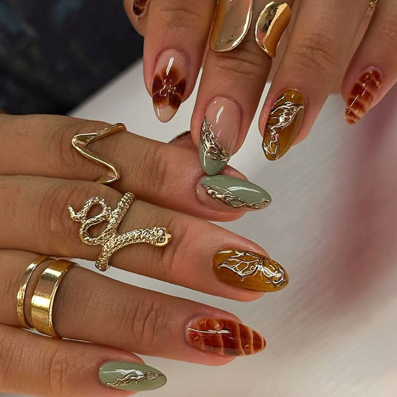 Künstlerische Design-Nagelverstärkungen