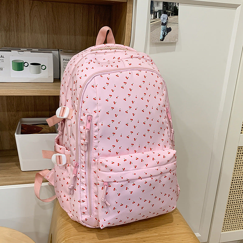 Verspielt gemusterter Rucksack