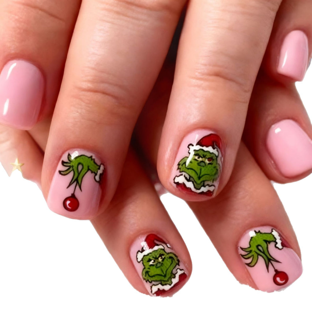 Holiday Grinch Nagelkunst Design Karnz