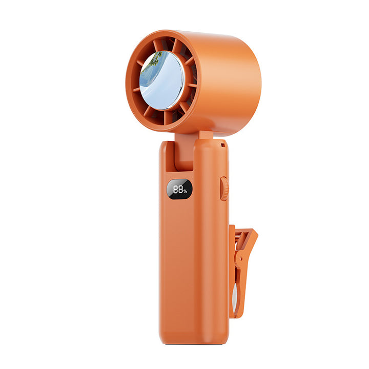 Unisex Tragbarer Clip-Ventilator mit LED-Anzeige Karnz