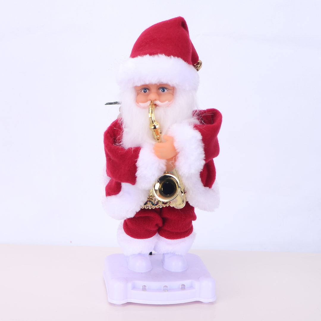 Dekorative Weihnachtsmannfigur mit Süßigkeit