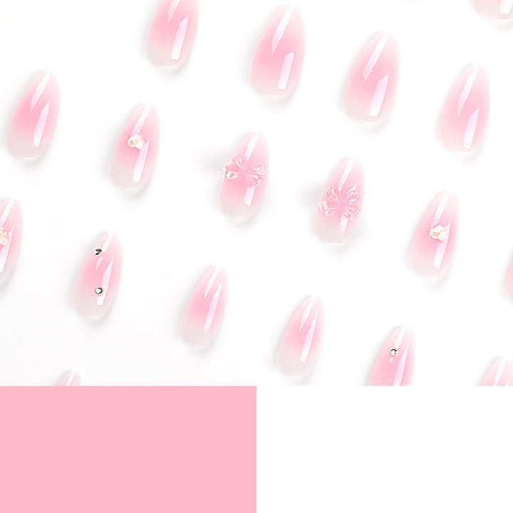Kunstvolle Stiletto-Nägel mit floralem Design und Glitzer Karnz