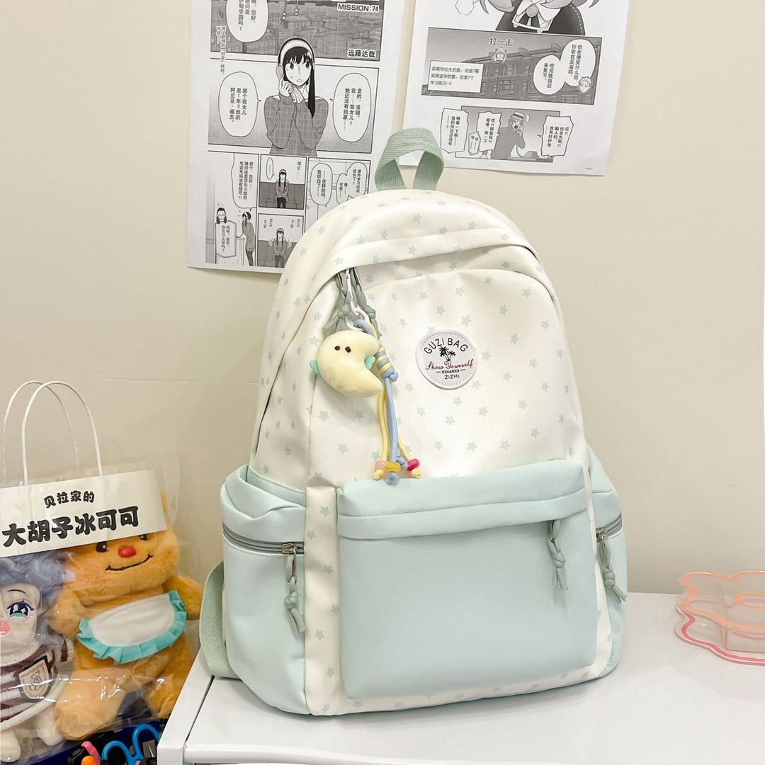 Verspielter Sternen-Print Rucksack