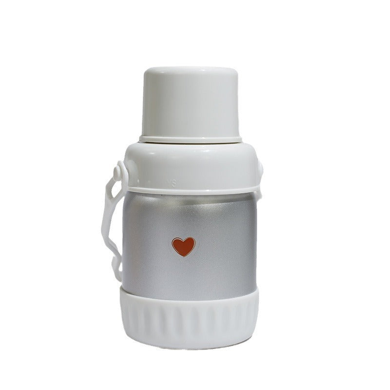 Damen isolierte Thermoskanne mit buntem Muffin-Motiv Karnz
