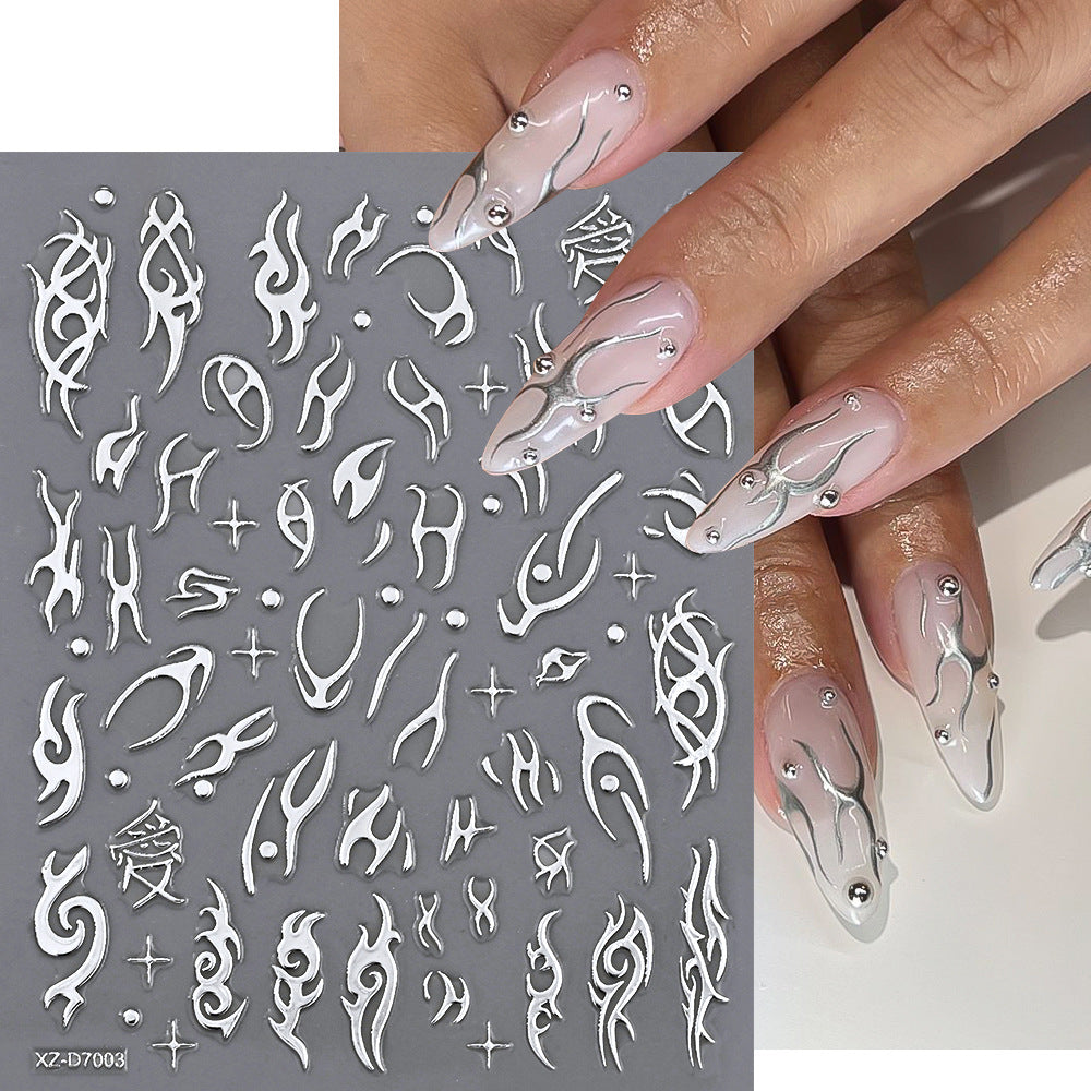 Floral Decorative Nail Art Aufkleber