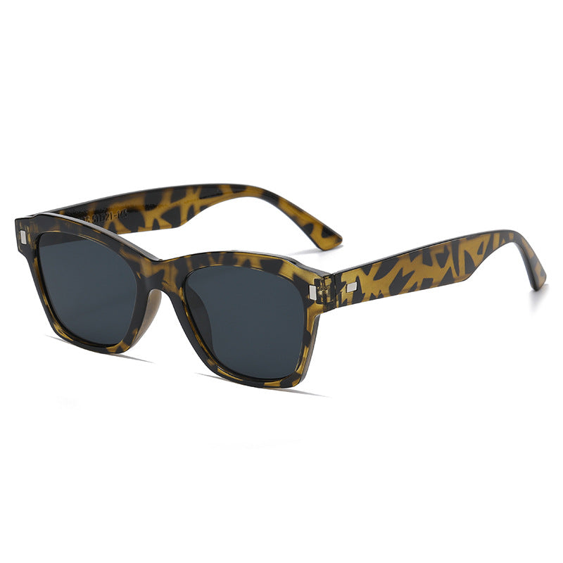 Damen modische Sonnenbrille mit transparentem Rahmen und hochwertigem UV-Schutz Karnz