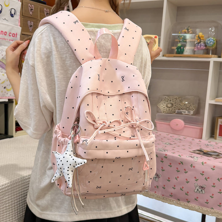 Stylischer gepunkteter Rucksack Karnz