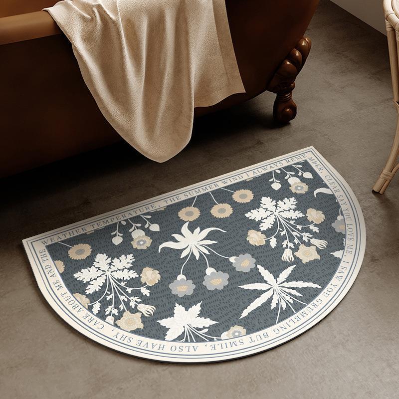 Elegante Blumendesign-Badmatte