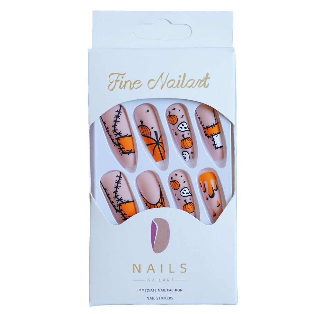 Künstlerisches Halloween-Themen Press-On Nagelset
