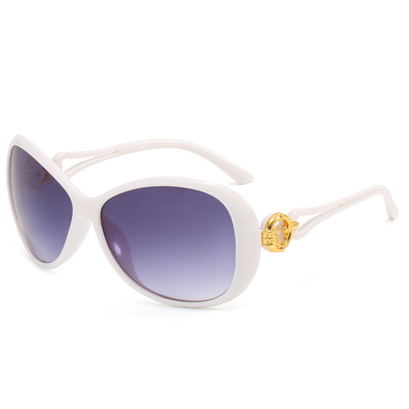 Damen Modische Sonnenbrille mit retro Akzenten Karnz