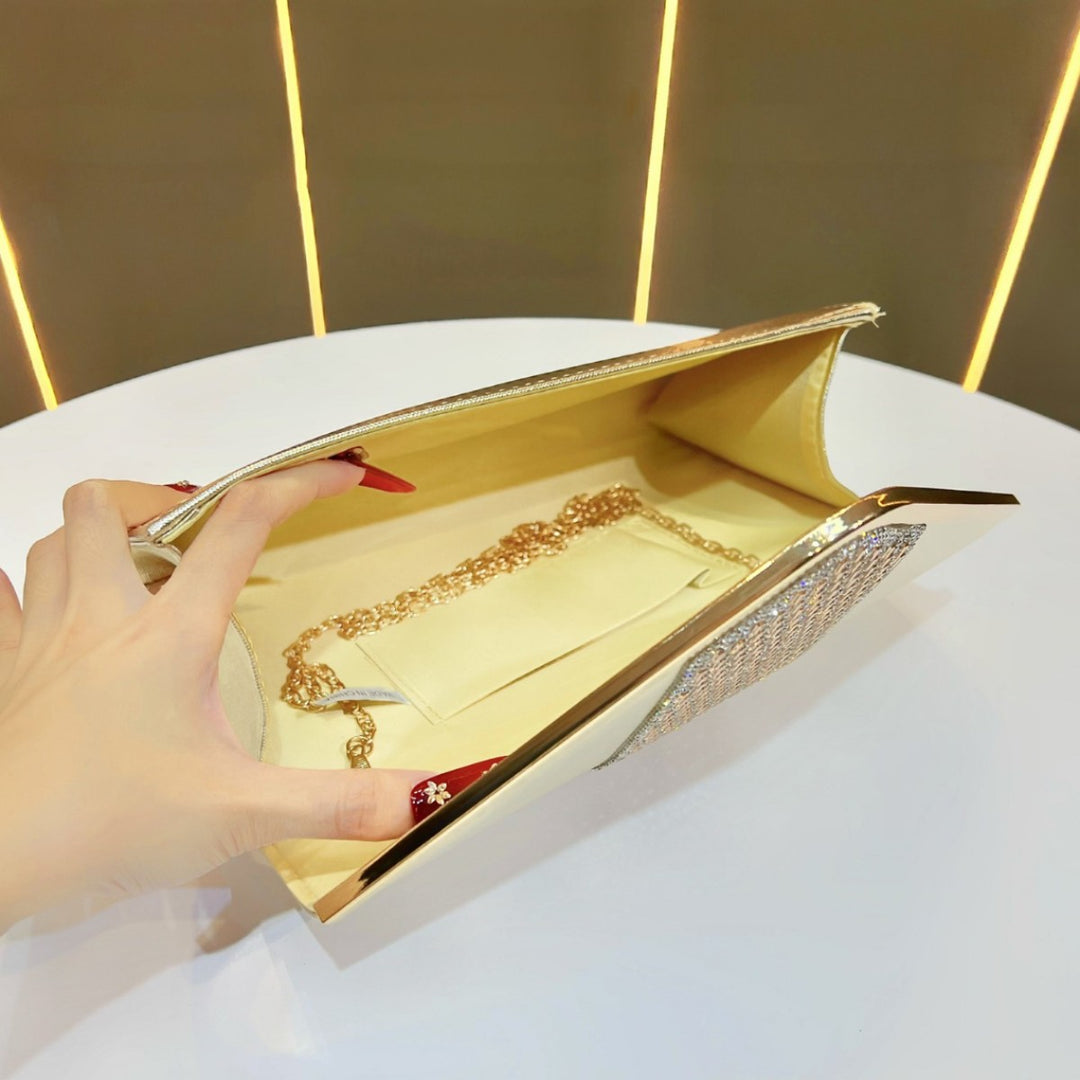 Elegante metallische Clutch