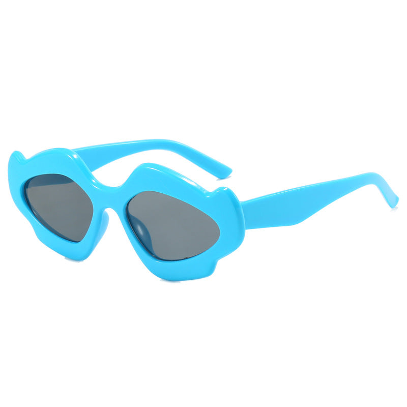 Damen kreative Oversized-Sonnenbrille im zeitgenössischen Design Karnz