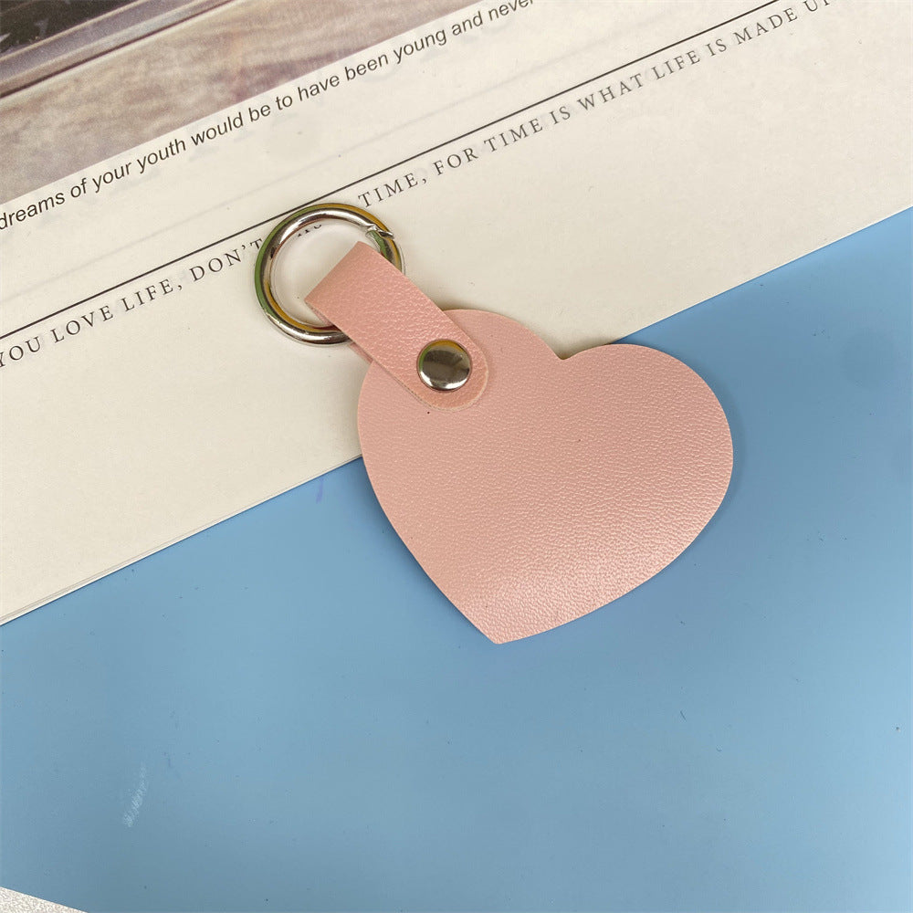 Premium Herzförmiger Leder-Schlüsselanhänger Karnz