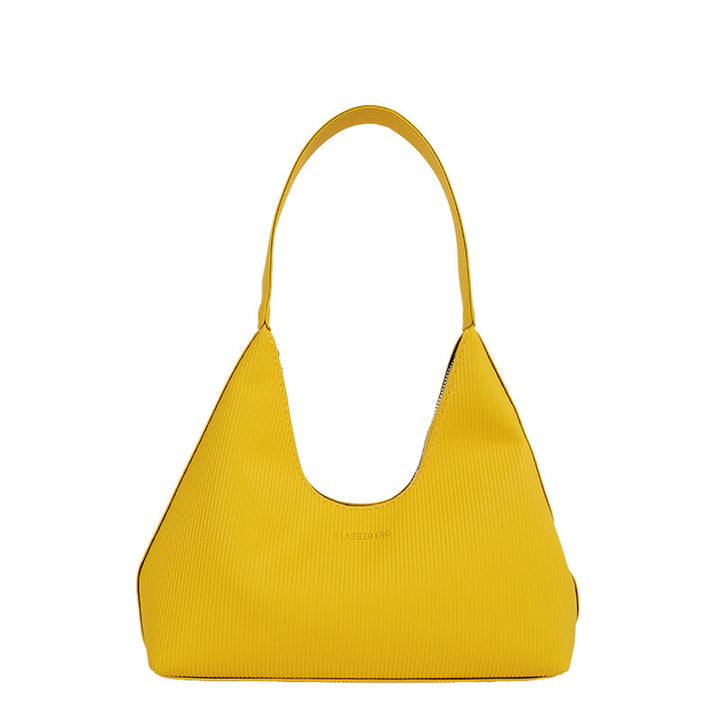 WoTexturiertes geripptes Hobo-Handtasche Karnz