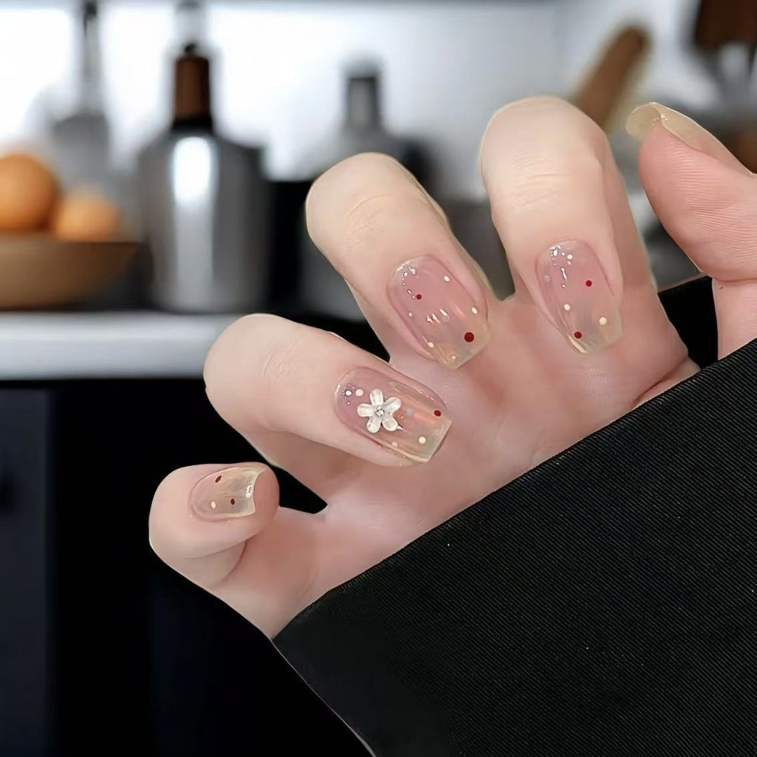 Floral Akzent Press-On Nagelset