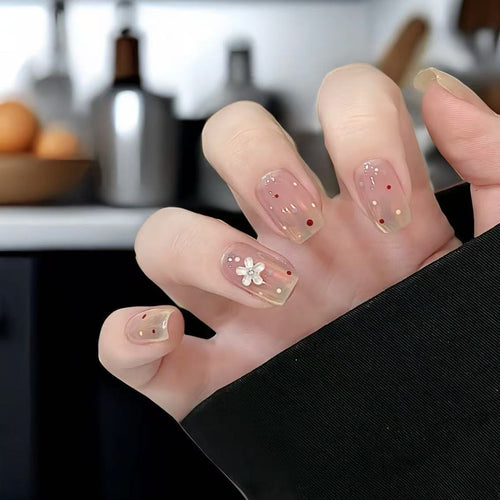 Floral Akzent Press-On Nagelset