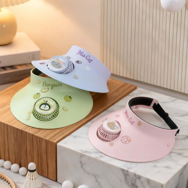 Unisex Kühlendes Handventilator-Hut Karnz