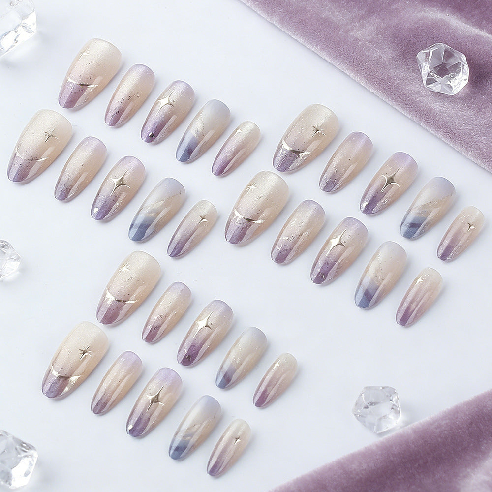 Gradient Glitter Press-On Nails Karnz