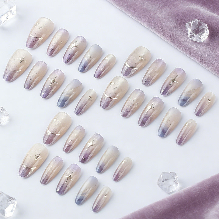 Gradient Glitter Press-On Nails Karnz