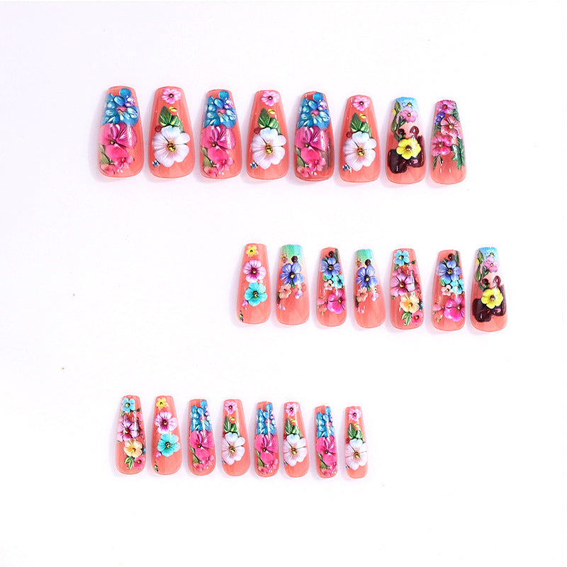 Florale 3D Nagelkunst Set Karnz