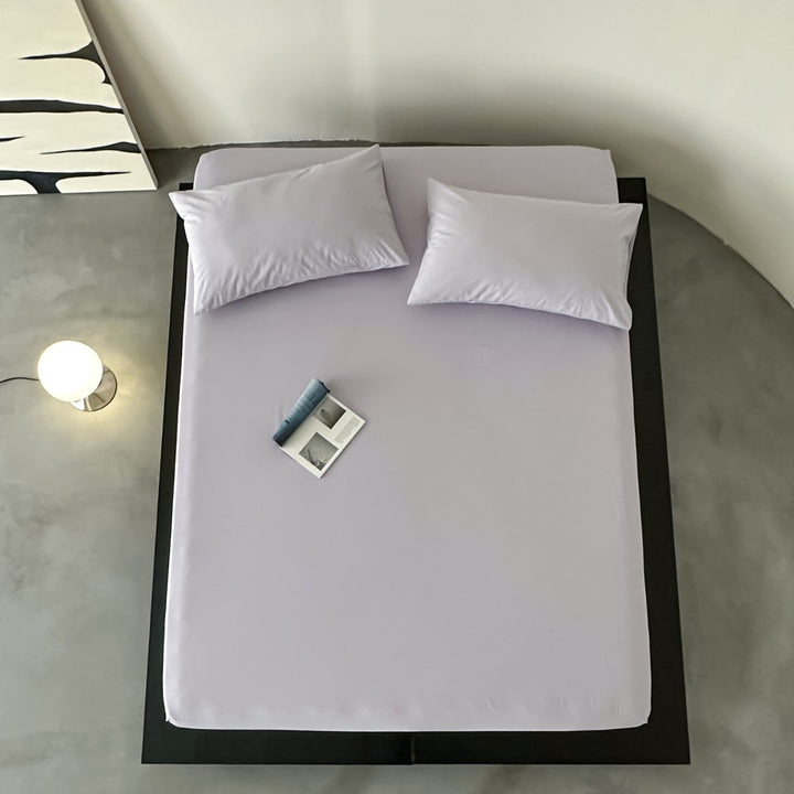 Modernes Mikrofaser-Spannbettlaken-Set mit hochelastischem Rundumgummi und Kissenbezügen