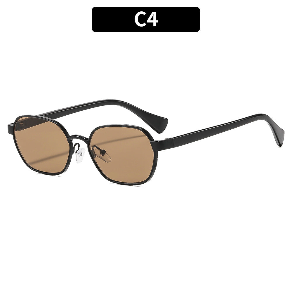 Moderne Anziehung Vintage-inspirierte quadratische Sonnenbrille