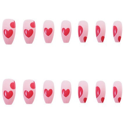 Herz-Design Press-On Nagel Set Karnz