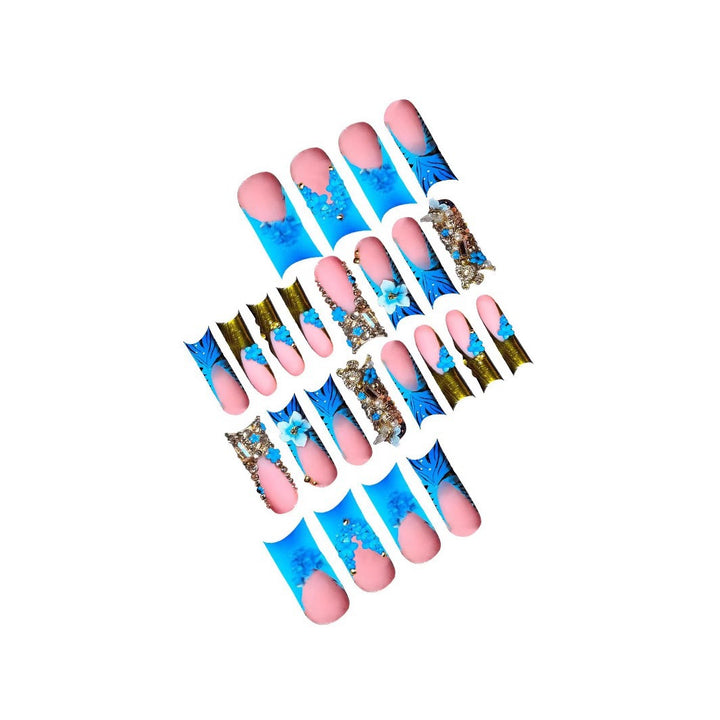 Exquisite Crystal-Embellished Nail Art Extensions Karnz