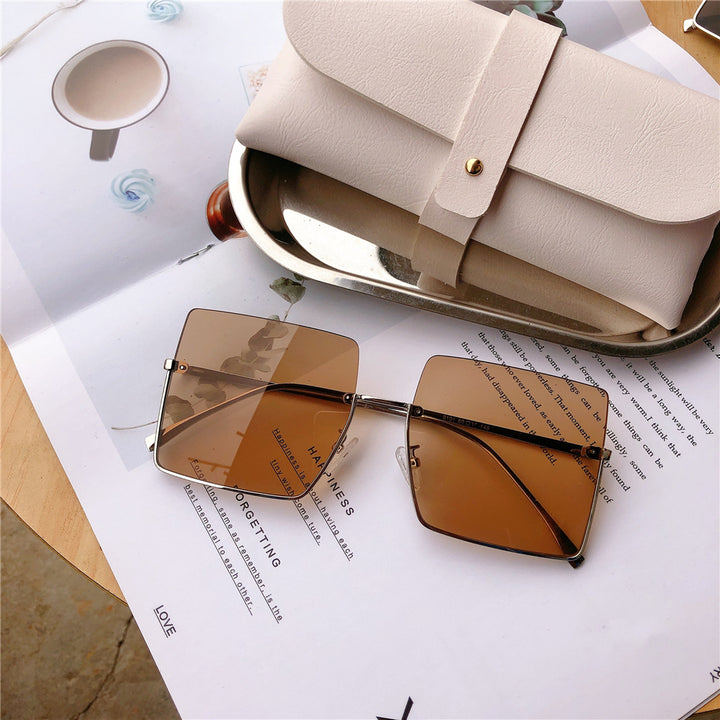 Modische Übergroße Quadratische Sonnenbrille Karnz