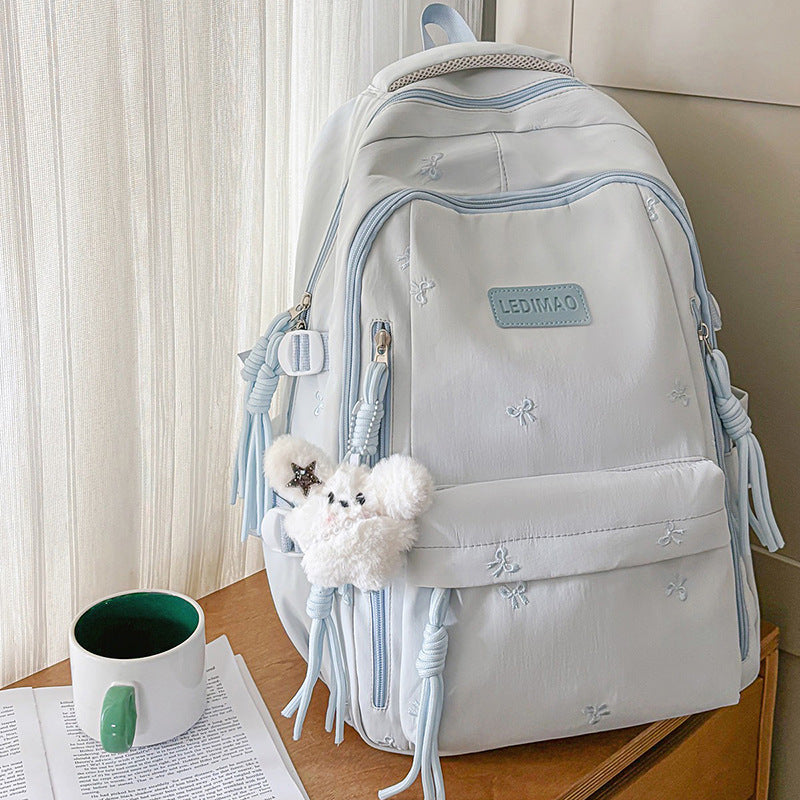 Leichtgewicht Gestickter Schulrucksack