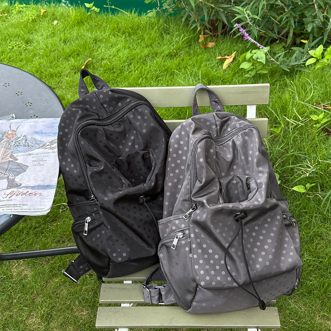 Stilvolle gepunktete Drawstring-Rucksack Karnz