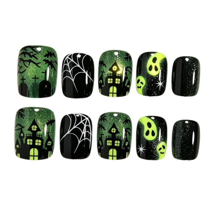 Halloween-inspiriertes Press-On-Nagelkunst-Set Karnz