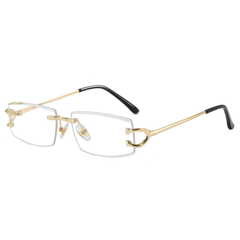 Damen Elegante Minimalistische Sonnenbrille mit einzigartigen Metalldetails Karnz