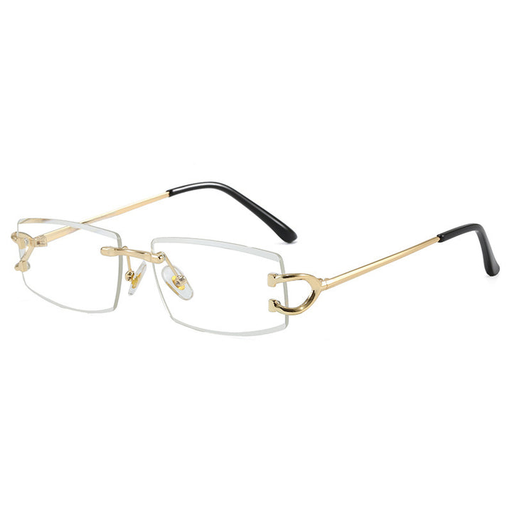 Damen Elegante Minimalistische Sonnenbrille mit einzigartigen Metalldetails Karnz