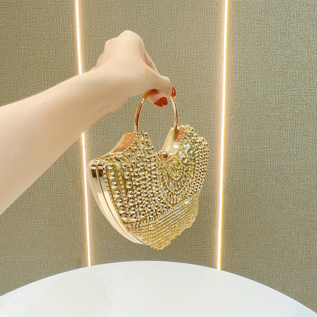 Dekorative Abend-Handtasche mit Strass-Akzenten
