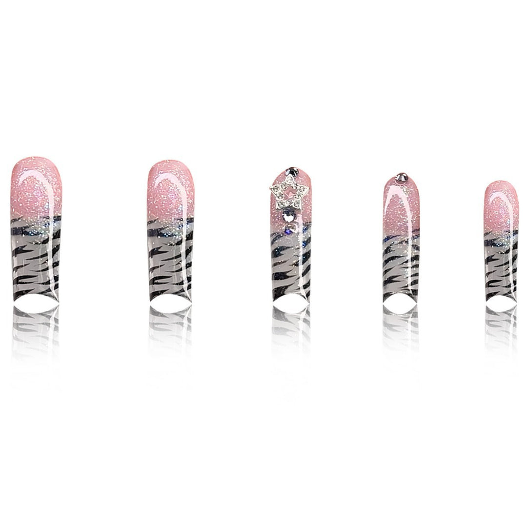 Glamouröse Lange Nagelkunst Extensions Karnz