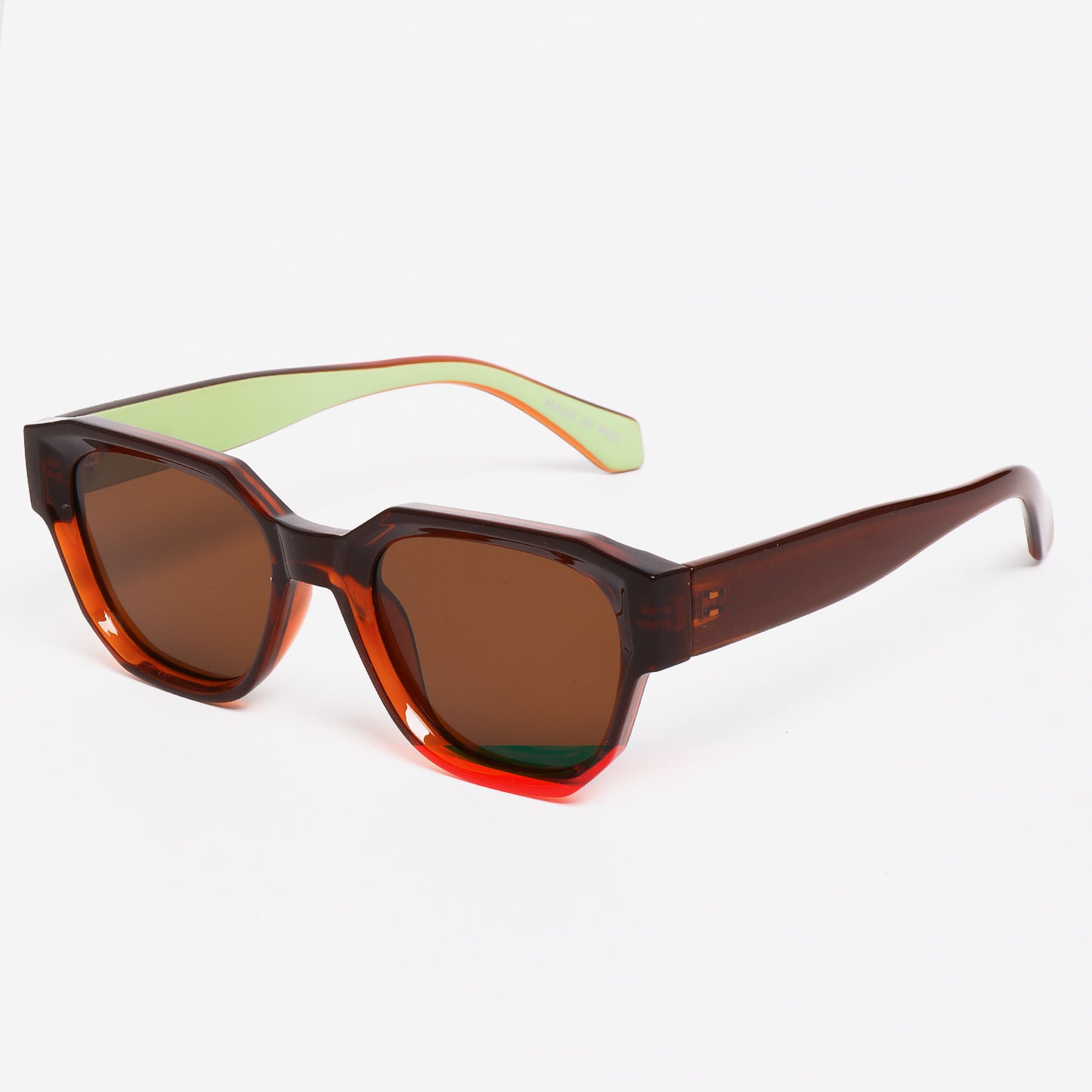 Damen Sonnenbrille im ausgefallenen Sechseckrahmen mit UV-Schutz Karnz