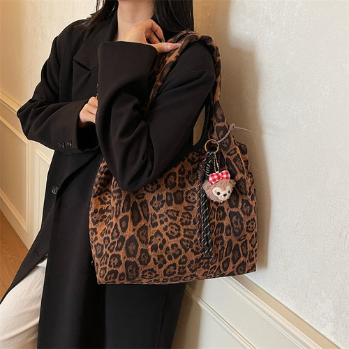 Modische Leopardprint-Shopper-Tasche Karnz