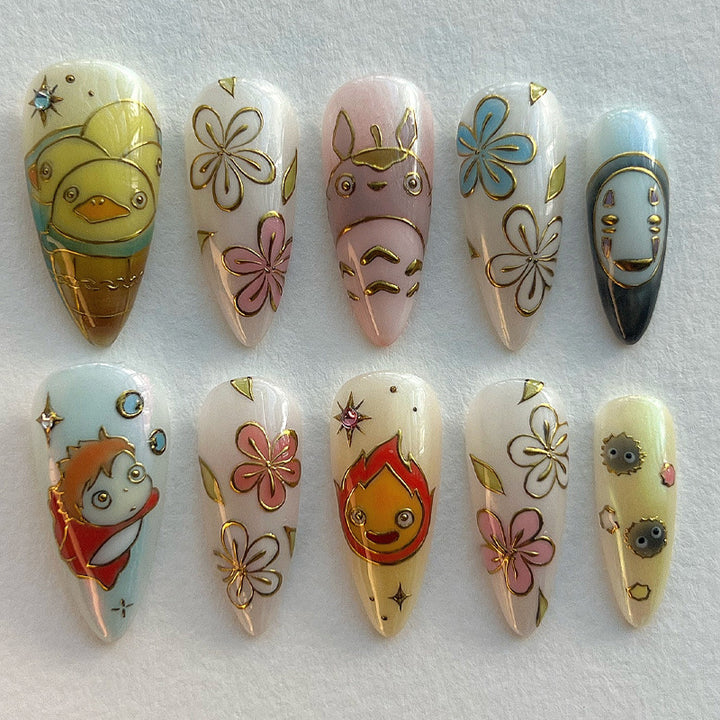 Künstlerisch Charakter-Themen Press-On Nagelset