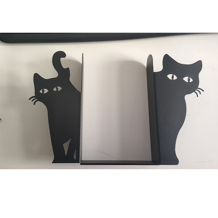 Katzenförmiges Buchstützen-Set
