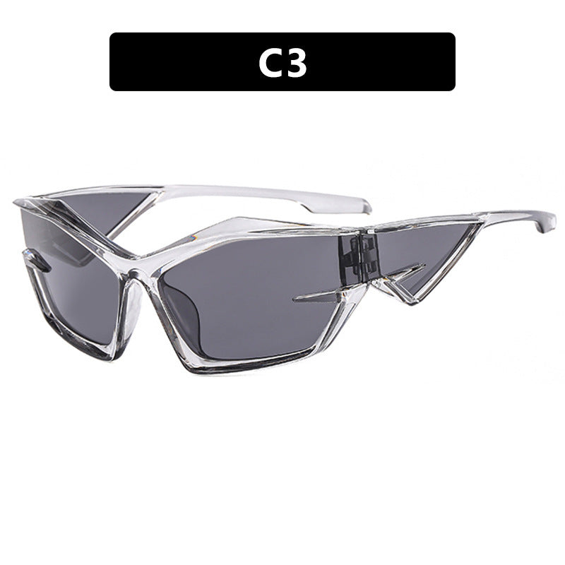 Damen sportliche Sonnenbrille im dynamischen Design Karnz