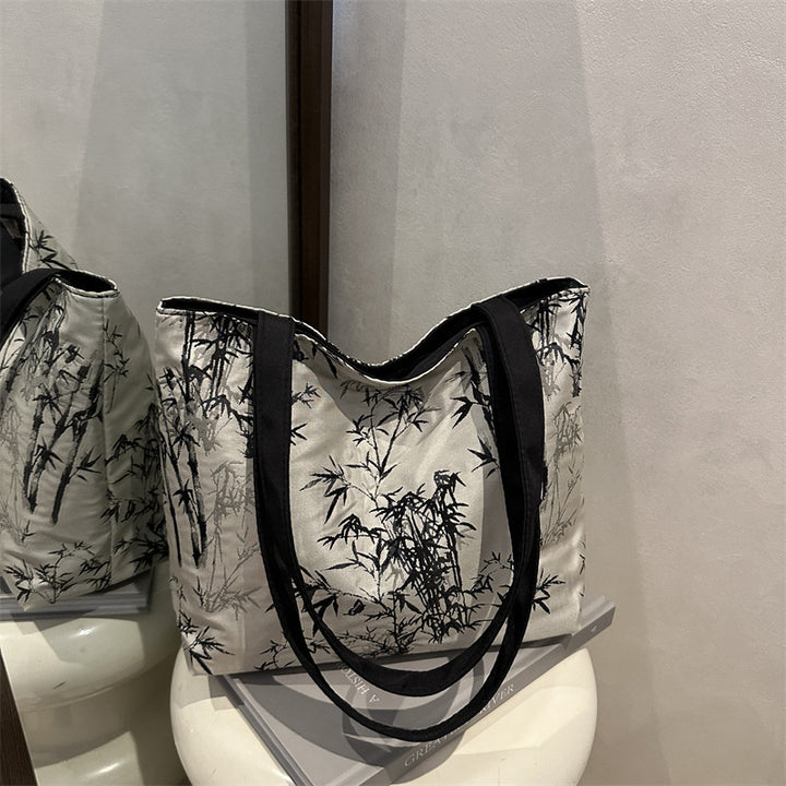 Stylische Bambusdruck-Tasche Karnz