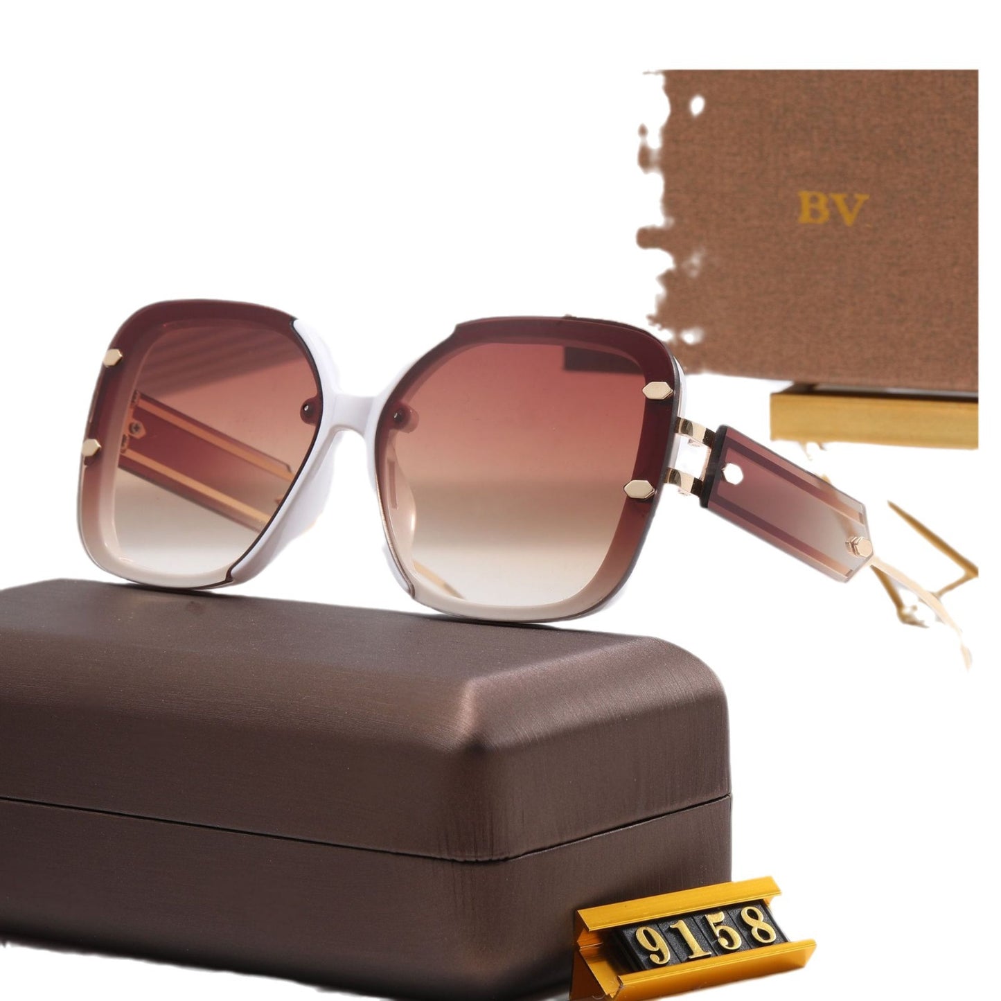 Damen Designer-Sonnenbrille mit extravagantem Rahmen Karnz